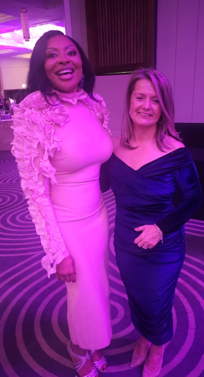 <p><strong>Photo 1</strong> - Sara Savidge - CEO of FEXCO with Dee Burrowes.</p>