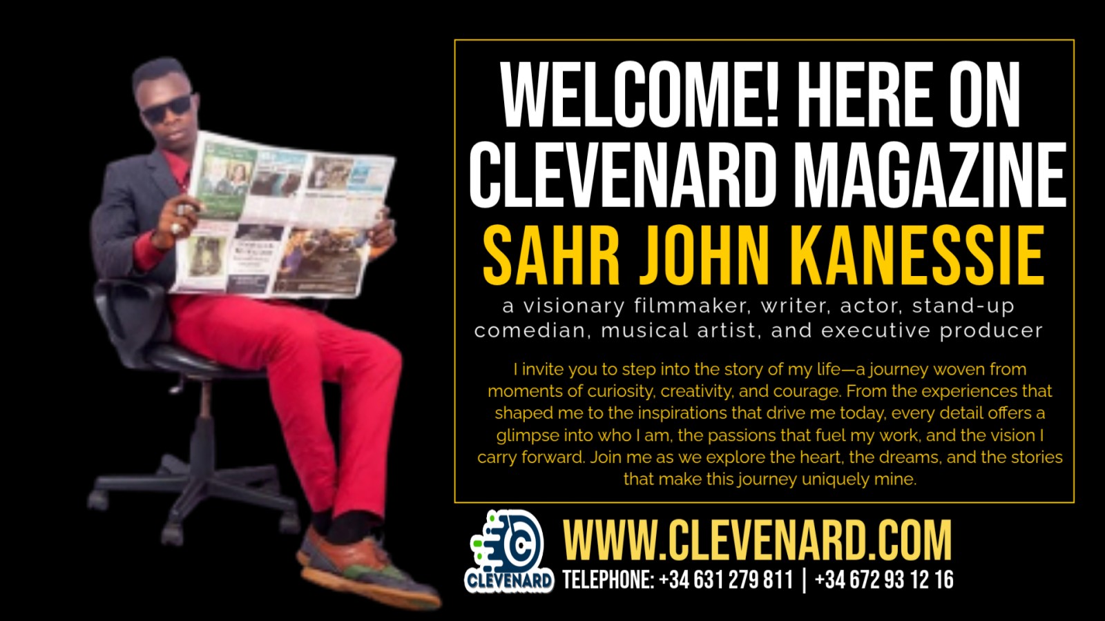 Sahr John Kanessie (Director King Marvel Orblofer): Visionary Filmmaker, Multi-Talented Artist, and Industry Trailblazer