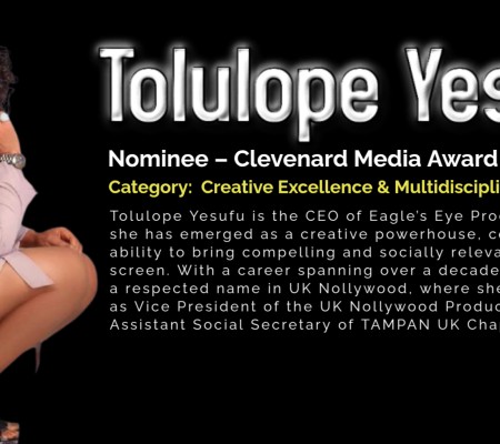 Tolulope Yesufu Nominated for Clevenard Media Award 2025