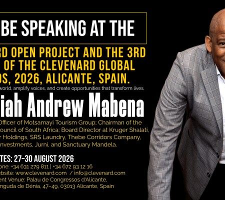 Clevenard to Honour Jeremiah Andrew “Jerry” Mabena at the 2026 Clevenard Open Project & Clevenard Global Awards in Alicante, Spain