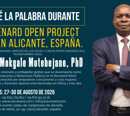 El Embajador Dr. Levy Mokgale Motebejane, PhD, ofrecerá la conferencia magistral y recibirá un prestigioso Premio Honorífico en el Clevenard Open Project 2026 en Alicante, España