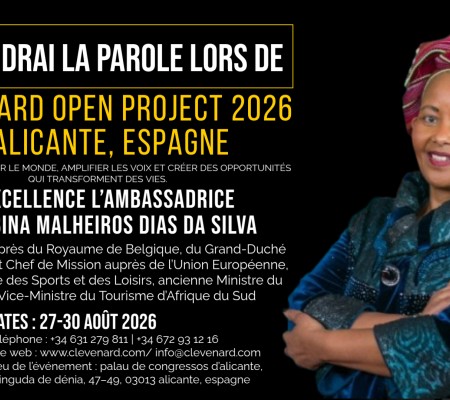 Son Excellence l’Ambassadrice Dr Tokozile Xasa-Sibotoboto sera la tête d’affiche du Clevenard Open Project 2026 à Alicante, Espagne