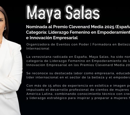Maya Salas Nominada a los Premios Clevenard Media 2025 – Palma de Mallorca, España