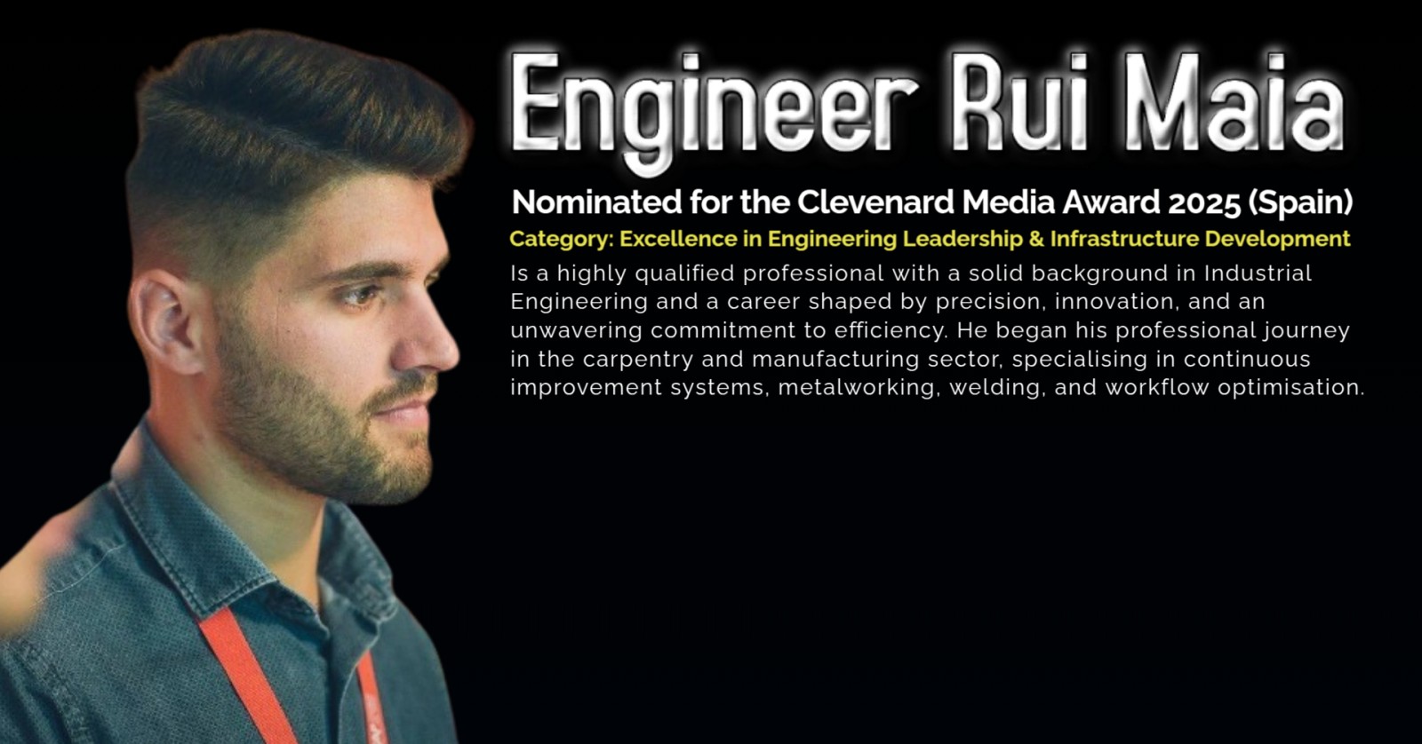 Engineer Rui Maia Nominated for the Clevenard Media Award 2025