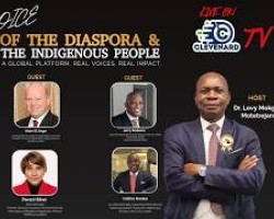 Voice of the Diaspora and the Indigenous People, Live interview on Clevenard TV