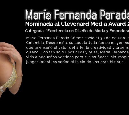 María Fernanda Parada Gómez Nominada al Clevenard Media Award 2025