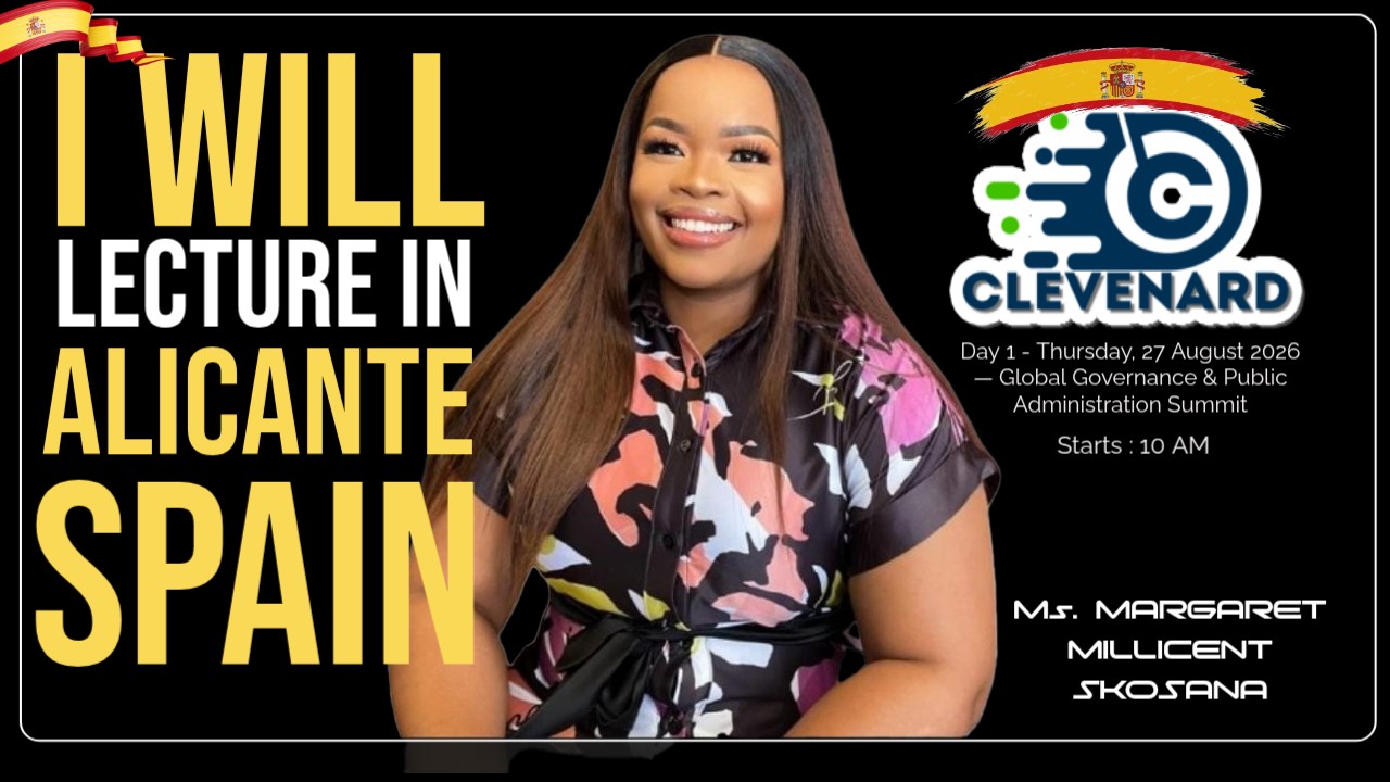 Ms. MARGARET MILLICENT SKOSANA to Deliver Transformative Governance & Development Lecture at the Clevenard Open Project 2026 in Alicante, Spain