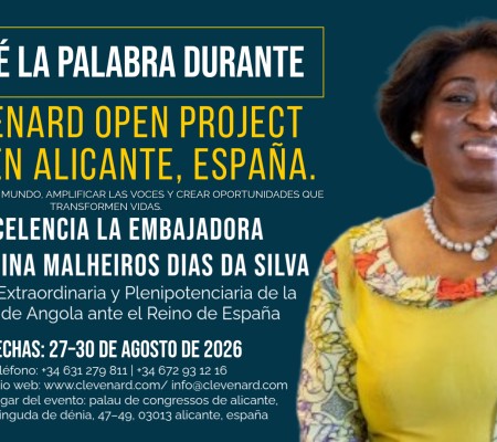 Su Excelencia la Embajadora Dra. Balbina Malheiros Dias da Silva encabezará el Clevenard Open Project 2026 en Alicante, España