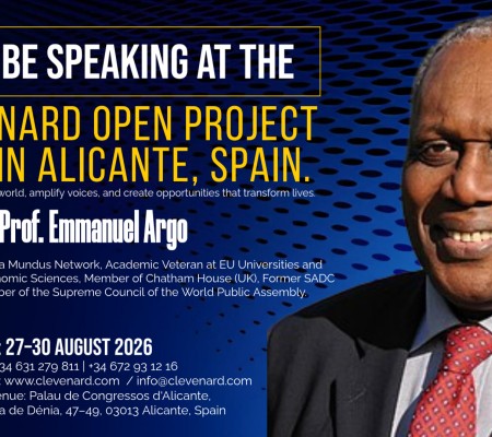 Prof. Emmanuel Argo to Speak at Clevenard Open Project 2026 – Alicante, Spain