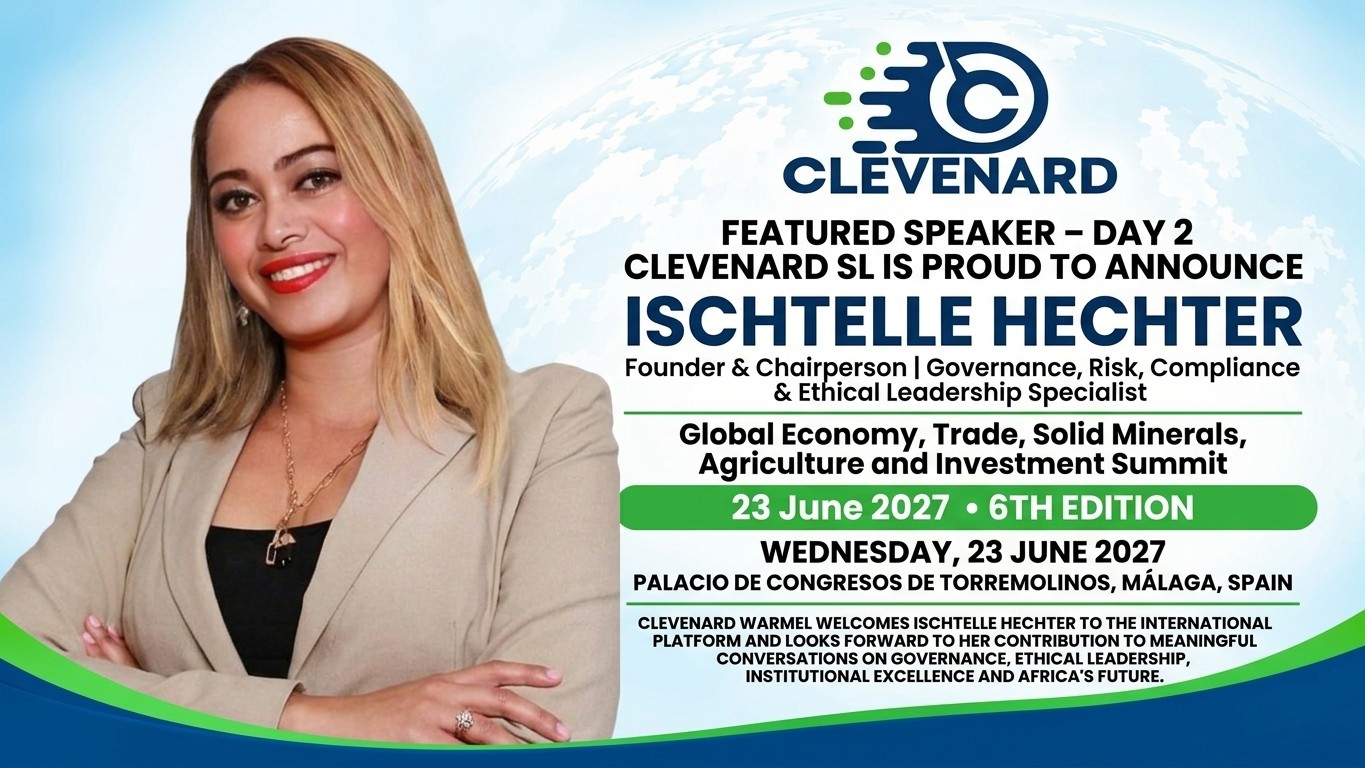 CLEVEnARD ANNOUNCES ISCHTELLE HECHTER AS A FEATURED SPEAKER AT THE 2027 CLEVEnARD OPEN PROJECT AND 4TH EDITION OF THE CLEVEnARD GLOBAL AWARDS IN TORREMOLINOS, MÁLAGA, SPAIN