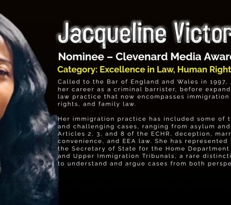 Jacqueline Victor-Mazeli Nominated for Clevenard Media Award 2025 in Palma de Mallorca – Honoring a Trailblazer in Law, Human Rights, and Mediation