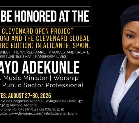 Clevenard to Honour Busayo Adekunle at the 2026 Clevenard Open Project & Global Awards in Alicante, Spain