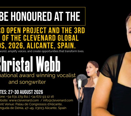 Clevenard to Honour Christal Webb at the 2026 Clevenard Open Project & Global Awards in Alicante, Spain