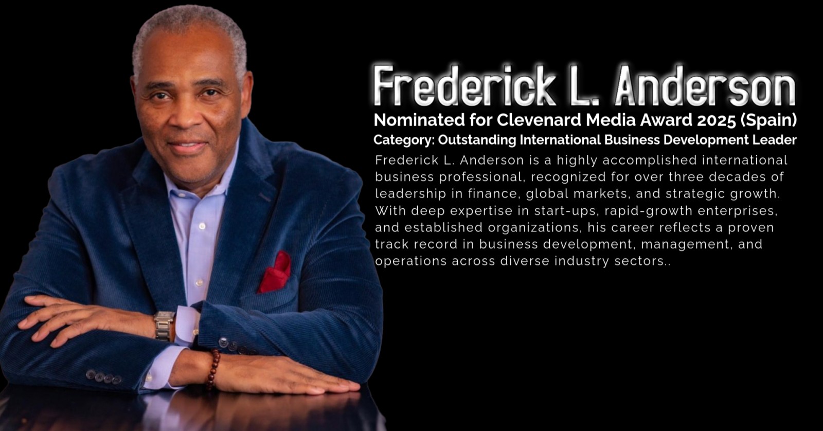 Frederick L. Anderson nominado al Clevenard Media Award 2025