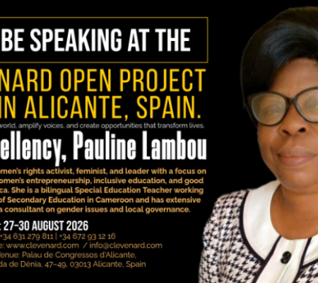 Clevenard rendra hommage à la Reine Mère Pauline Lambou du Royaume de Bamougong, Cameroun, et Impératrice du Parlement d’Alkebulan lors des Clevenard Global Awards 2026 – 3e édition à Alicante, Espagne.