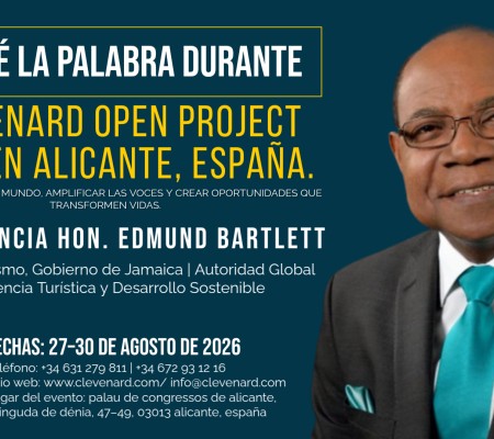 Su Excelencia Hon. Edmund Bartlett, líder mundial del turismo, será el orador principal del Clevenard Open Project 2026 en Alicante, España