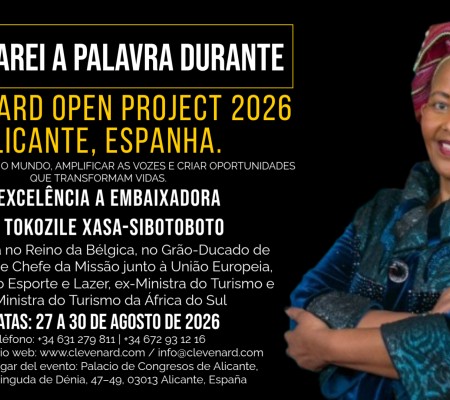 Sua Excelência a Embaixadora Dra. Tokozile Xasa-Sibotoboto será a principal oradora do Clevenard Open Project 2026 em Alicante, Espanha