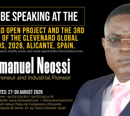 Clevenard to Honour Emmanuel Neossi at the 2026 Clevenard Open Project & Clevenard Global Awards in Alicante, Spain