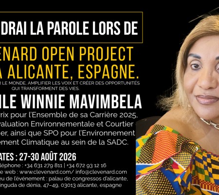 Clevenard honorera Sibongile Winnie Mavimbela lors du Clevenard Open Project 2026 à Alicante, Espagne