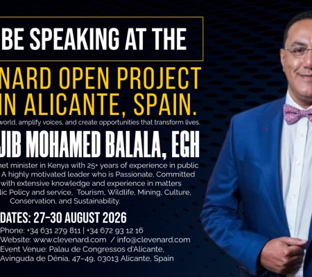 HON. NAJIB MOHAMED BALALA, EGH to Headline and Receive International Leadership Award at Clevenard Open Project 2026 in Alicante, Spain