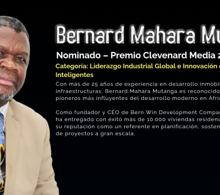 Bernard Mahara Mutanga nominado al Clevenard Media Award 2025 en Palma de Mallorca, España