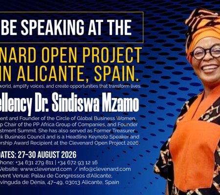 A Historic Global Moment: Her Excellency Dr. Sindiswa Mzamo to Headline Clevenard Open Project 2026 in Alicante, Spain