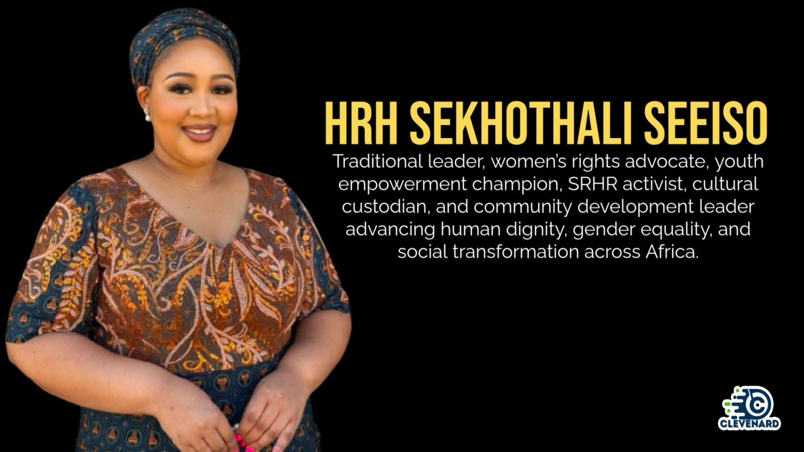 Clevenard to Honour HRH Sekhothali Seeiso at the 2026 Clevenard Open Project 5th Edition and Clevenard Global Awards – 3rd Edition in Alicante, Spain