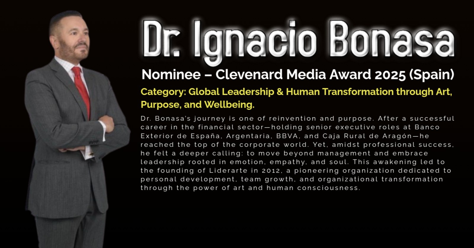 Dr. Ignacio Bonasa — Nominated for the Clevenard Media Award 2025 in Palma de Mallorca, Spain