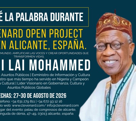 Alhaji Lai Mohammed sera le conférencier principal du Clevenard Open Project 2026 à Alicante, Espagne