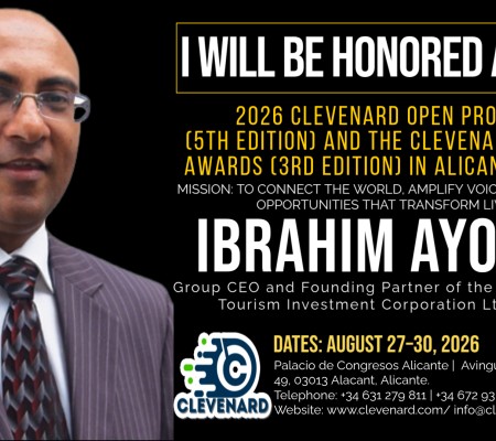 Clevenard to Honour Ibrahim Ayoub at the 2026 Clevenard Open Project & Clevenard Global Awards in Alicante, Spain