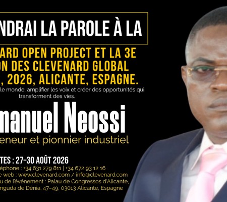 Clevenard honorera Emmanuel Neossi lors du Clevenard Open Project 2026 et des Clevenard Global Awards à Alicante, Espagne