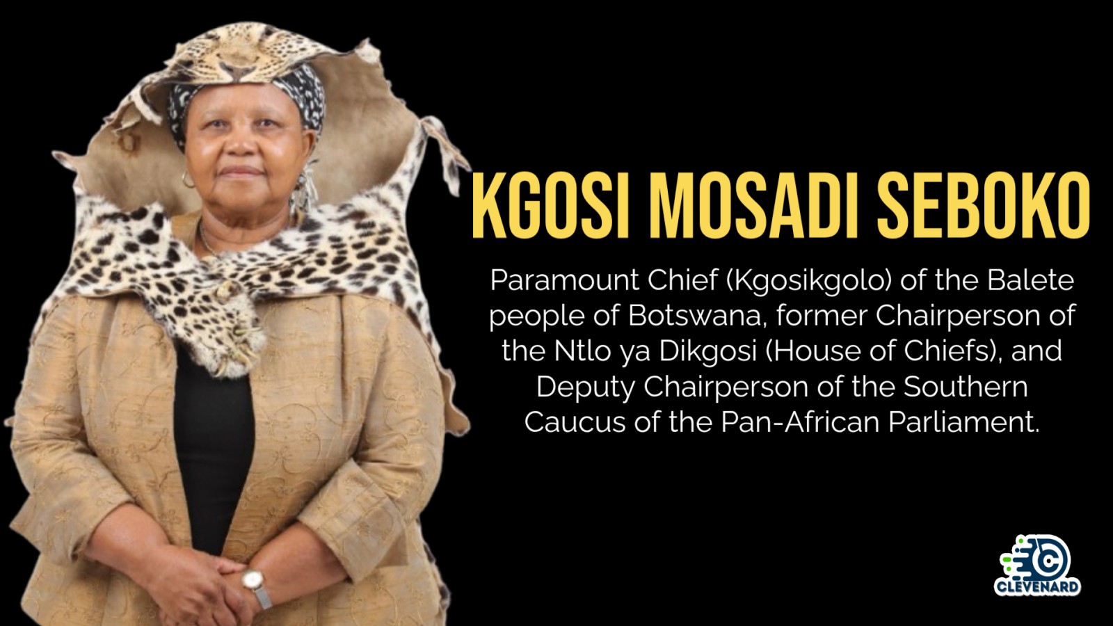 Clevenard to Honour Kgosi Mosadi Seboko at the 2026 Clevenard Open Project (5th Edition) and Clevenard Global Awards – 3rd Edition in Alicante, Spain