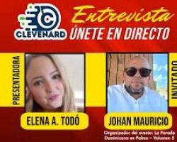 Entrevista en directo a Elena A. Todó y Johan Mauricio en Clevenard TV.