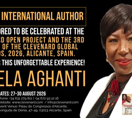 Clevenard to Honour Tarela Aghanti at the 2026 Global Authors’ Recognition in Alicante, Spain