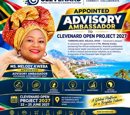 MS. MELODY KWEBA APPOINTED ADVISORY AMBASSADOR - CLEVEnARD OPEN PROJECT 2027