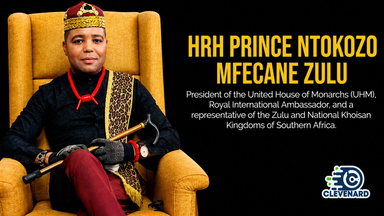 Clevenard to Honour HRH Prince Ntokozo Mefane Zulu at the 2026 Clevenard Open Project and Global Awards in Alicante