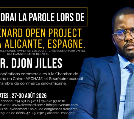 Dr. Djon Jilles sera la vedette du Clevenard Open Project 2026 et recevra le Global Leadership Award à Alicante, Espagne