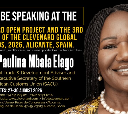 Clevenard to Honour Ms. Paulina Mbala Elago at the 2026 Clevenard Open Project & Clevenard Global Awards in Alicante, Spain