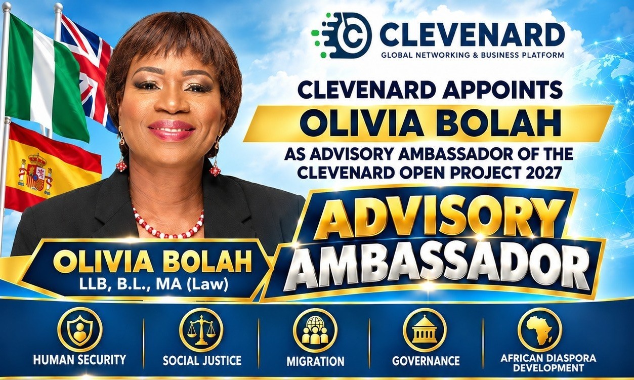 CLEVEnARD APPOINTS OLIVIA BOLAH AS ADVISORY AMBASSADOR OF THE CLEVEnARD OPEN PROJECT 2027