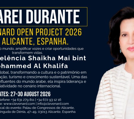 Sua Excelência Shaikha Mai bint Mohammed Al Khalifa será a principal destaque do Clevenard Open Project 2026 em Alicante, Espanha