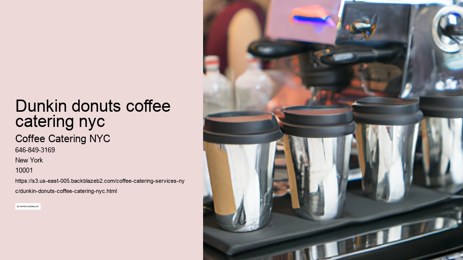 dunkin donuts coffee catering nyc