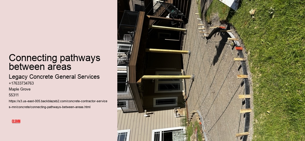 Connecting pathways between areas