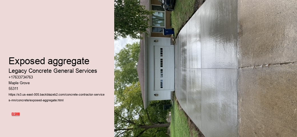 Exposed aggregate