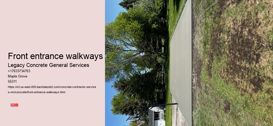 Front entrance walkways