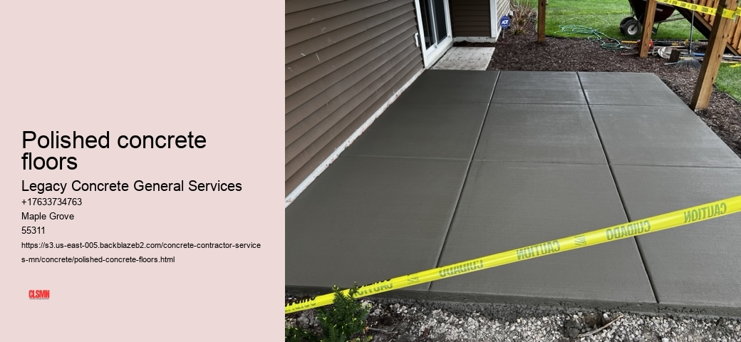 Polished concrete floors