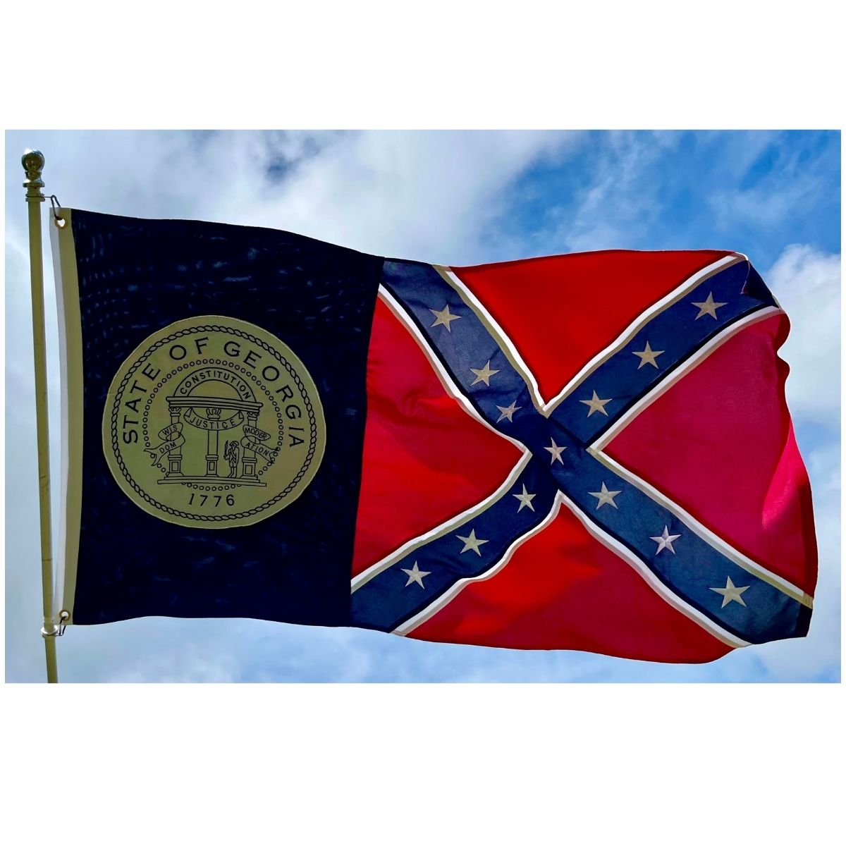 Ultimate Flags - Crossed Union and Confederate Flags