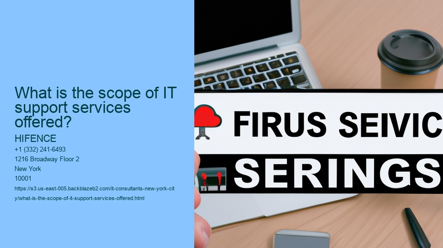 What is the scope of IT support services offered?