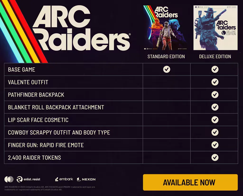 Arc Raiders promotional key art from the official Steam store page