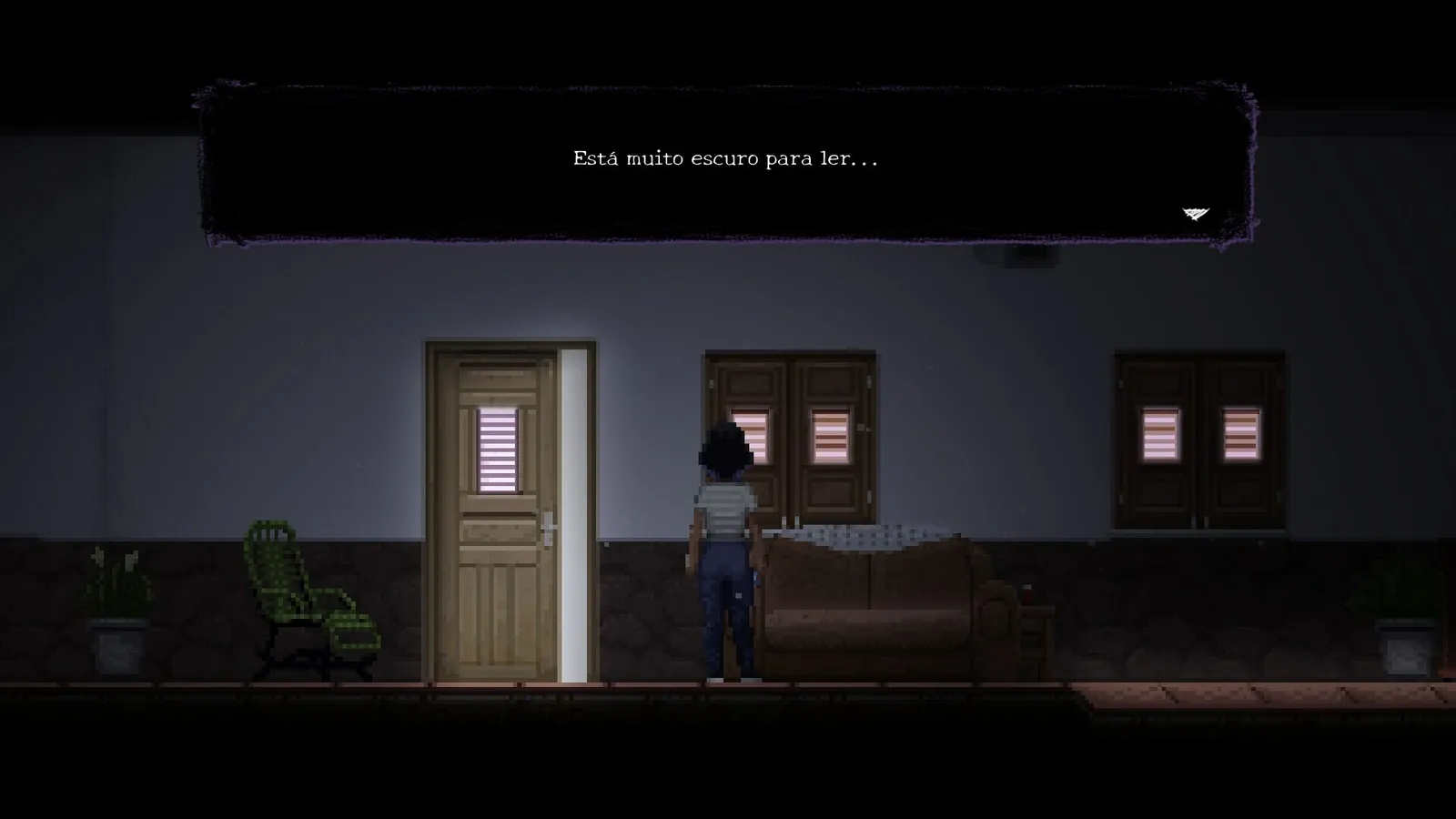 Screenshot from the psychological horror game Asleep Act 1