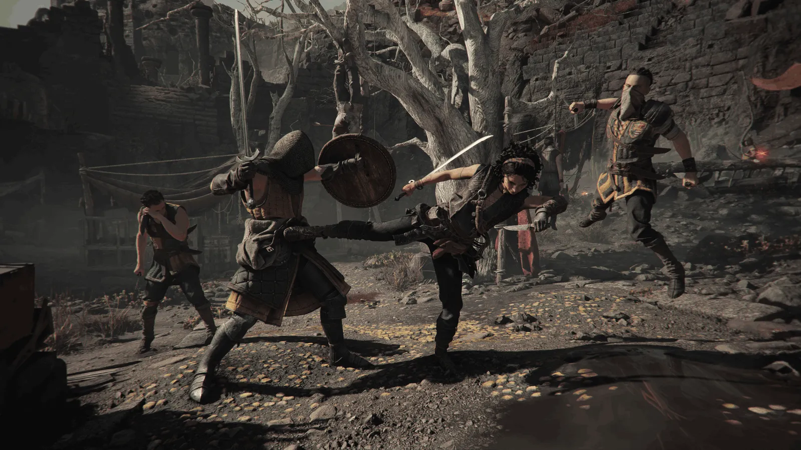 Resonance A Plague Tale Legacy Venice rooftops at dusk with Sophia and her gang
